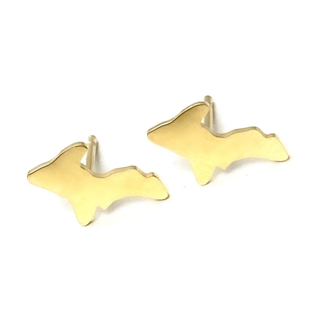 UP Post Earrings Gold - Be Inspired UP
