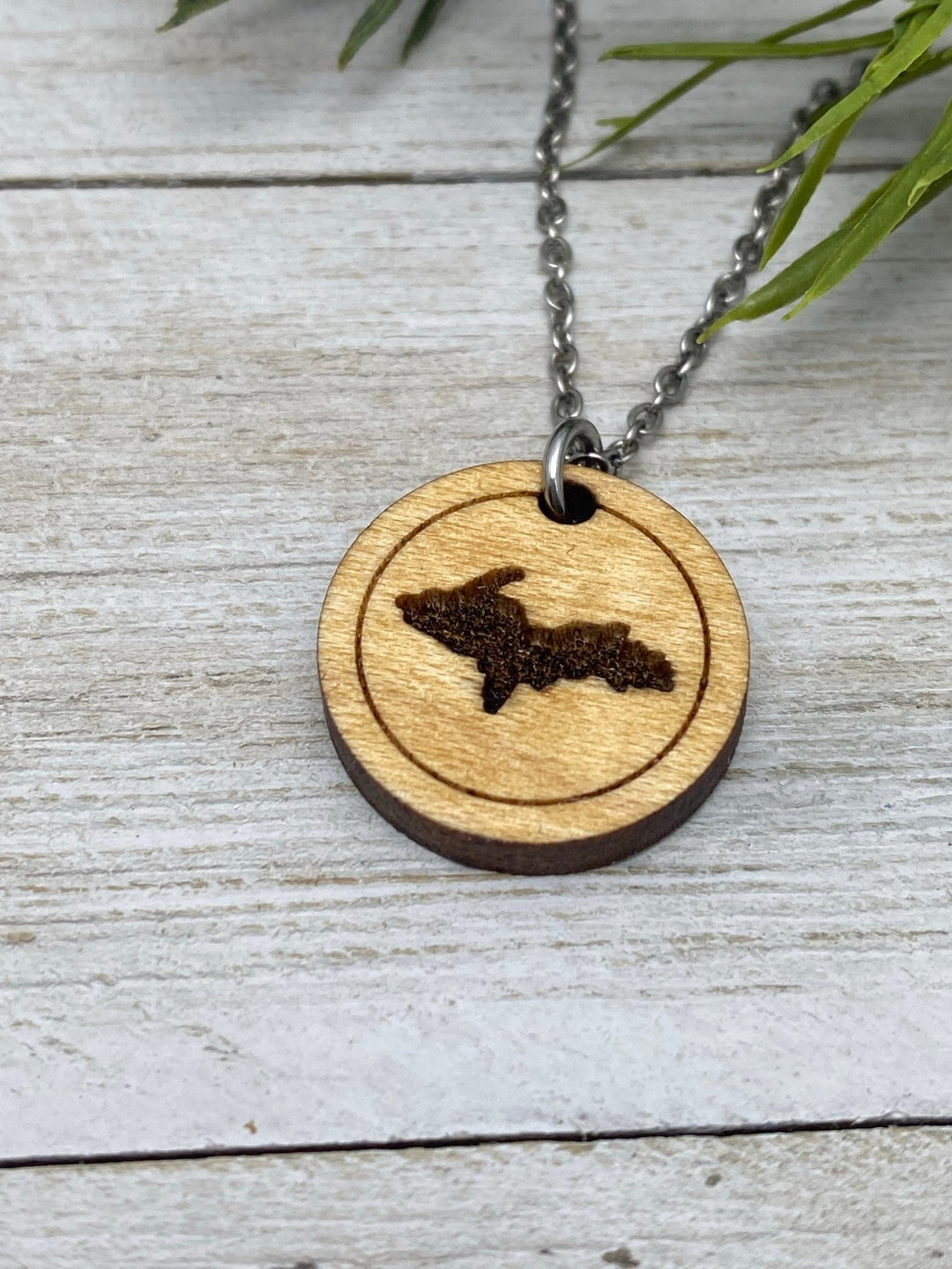 UP Wooden Pendant, Engraved Large or Petite size - Be Inspired UP