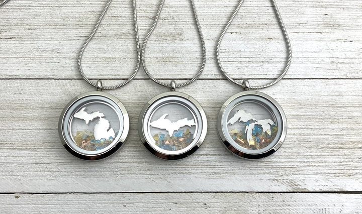 Upper Peninsula Glass Locket - Be Inspired UP