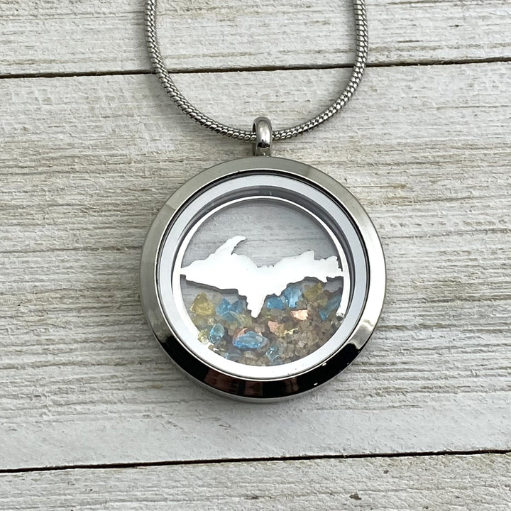 Upper Peninsula Glass Locket - Be Inspired UP