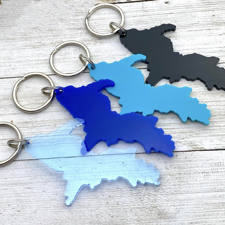 Upper Peninsula with LP charm Keychain, UP Keychain - Be Inspired UP