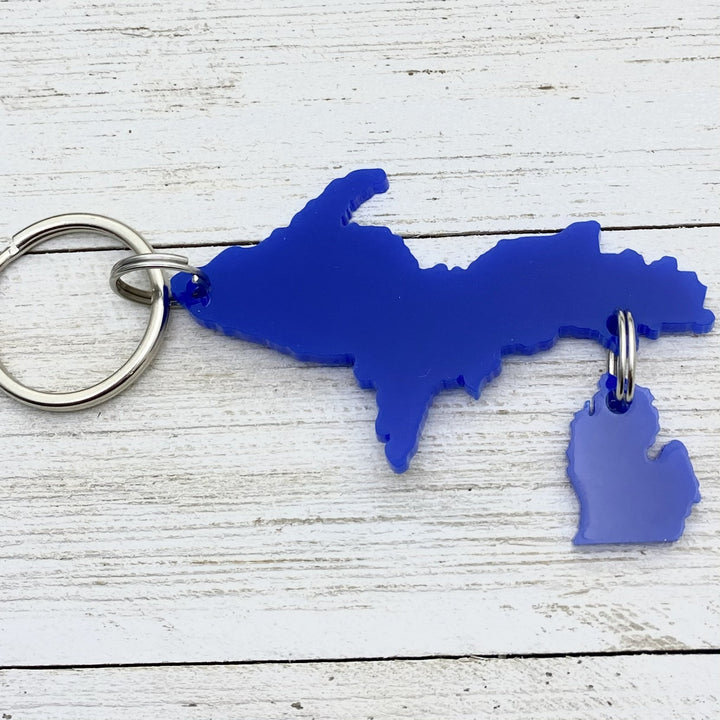 Upper Peninsula with LP charm Keychain, UP Keychain - Be Inspired UP