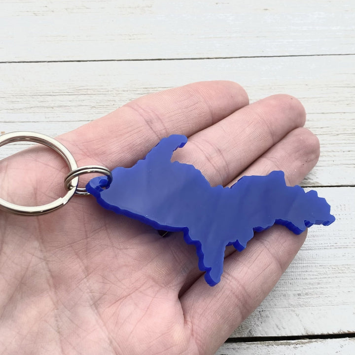 Upper Peninsula with LP charm Keychain, UP Keychain - Be Inspired UP