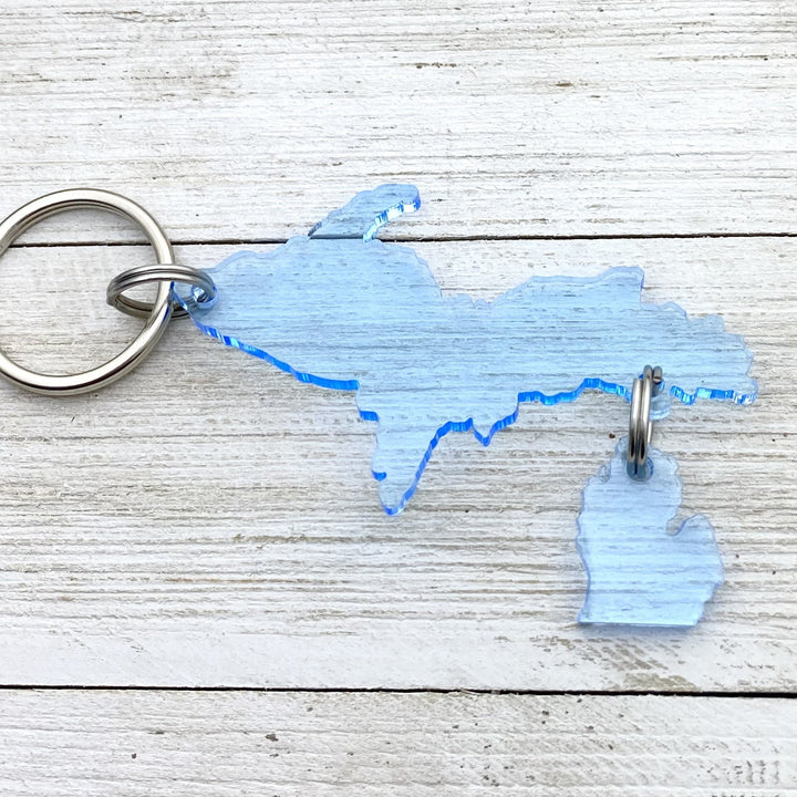 Upper Peninsula with LP charm Keychain, UP Keychain - Be Inspired UP